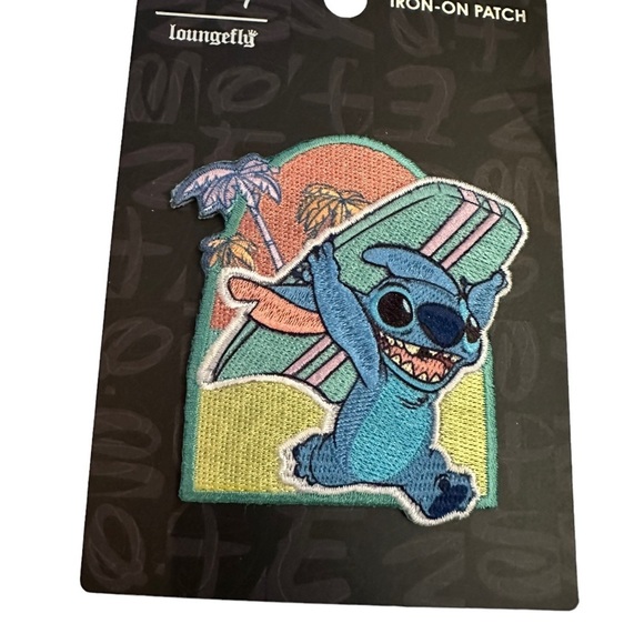 Disney Lougefly Lilo & Stitch Surfing Stitch Iron On Patch New In Package - Picture 2 of 3